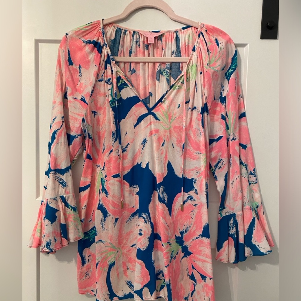 Lilly Pulitzer Willa Flounce Sleeve Top